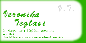 veronika teglasi business card